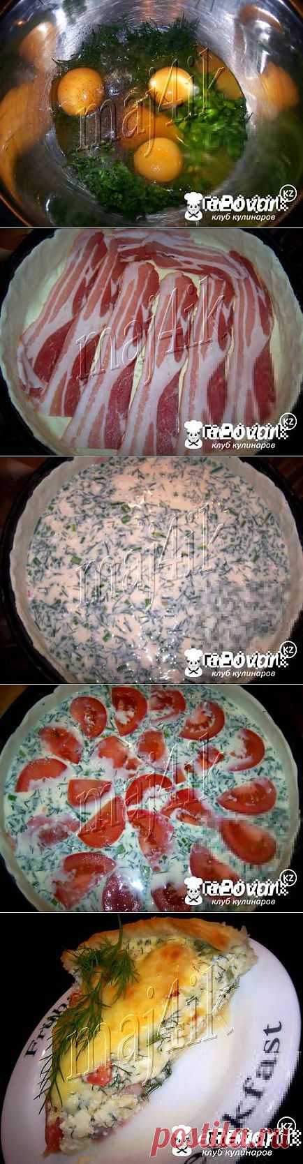 Сырно-сливочный киш-суфле с помидорами и беконом — Рецепт приготовления с фото — Десерты, Суфле