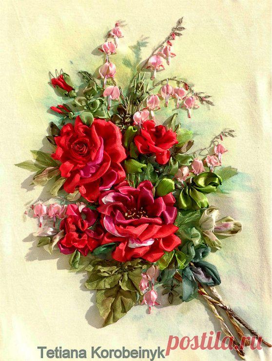 Вышивка лентами. Татьяна Коробейник