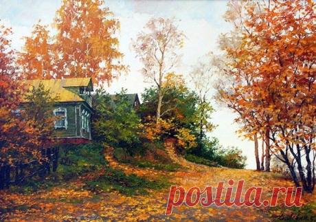 Русские пейзажи от художника Дмитрия Лёвина