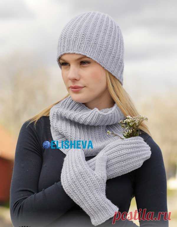 Простое вязание для женщин: снуд, шапка, варежки от Drops Design