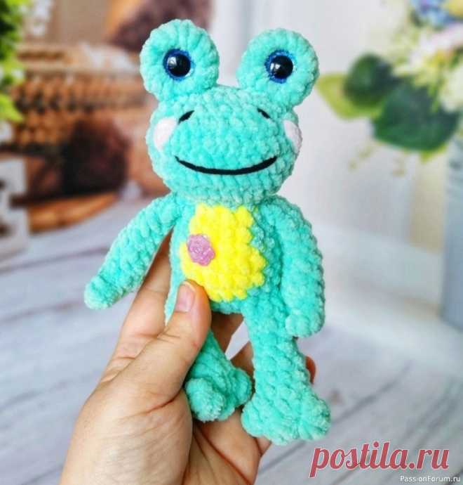 Лягушонок крючком. Описание | Вязаные игрушки. Мастер-классы, схемы, описание. Автор: Федорова Татьяна