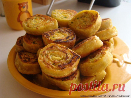 Картофельные рулетики...Ммм...вкусно.))). 

