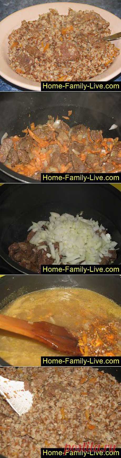 Кулинарные рецепты Гречка с мясом в мультиварке
