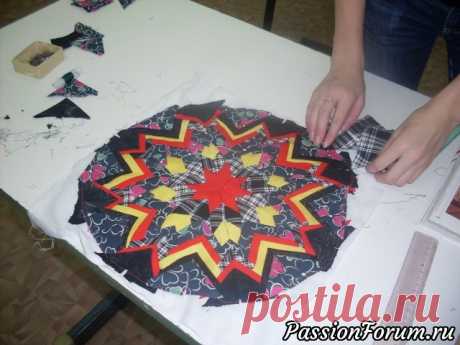 Лоскутное шитье в технике Артишок