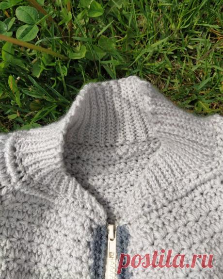 Мастер класс "Необычный бомбер на молнии", этапы с 8-12 | Спицы, пряжа, 3 крючка | Яндекс Дзен