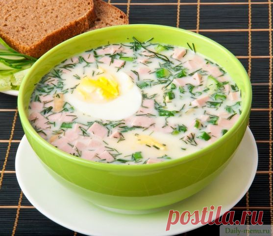 Окрошка на сыворотке - Рецепты от Daily-menu.ru - Daily-menu.ru