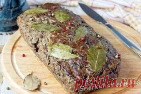 Запечений печінковий паштет » Кулінарні рецепти страв з фото. Домашня кухня