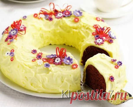 Шоколадный бисквит с лимонным кремом. | Клубок