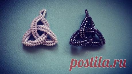 Мистический кулон из бисера.  Бисероплетение.  Мастер класс