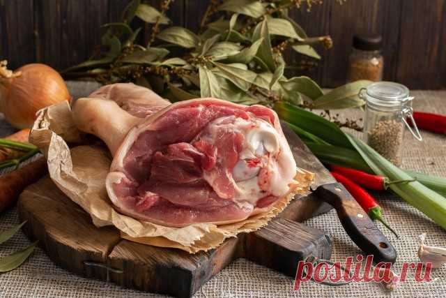 Холодец и мясной салат — 2 блюда из 1 свиной рульки. Пошаговый рецепт с фото — Ботаничка.ru