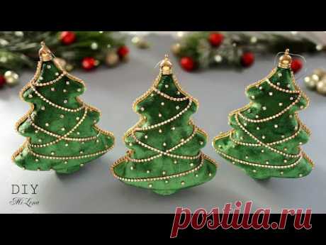 🎄 БАРХАТНЫЕ ЕЛОЧКИ 🎄 VELVET CHRISTMAS TREE 🎄