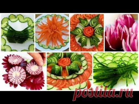 10 Handmade Salad decoration,Salad design | Fruit & Vegetable Carving & Cutting Garnish
