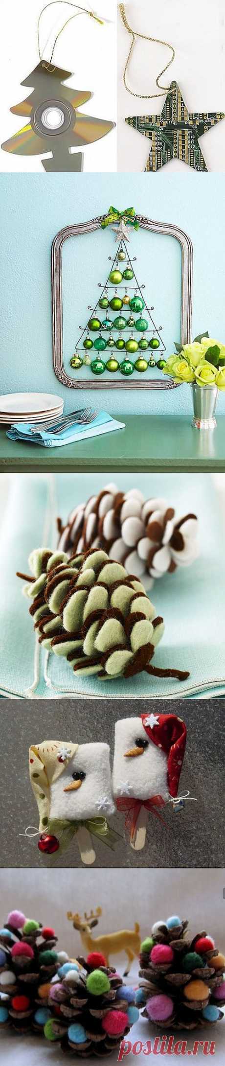 Подборка идей. Новогодние игрушки своими руками часть вторая / Хенд мейд