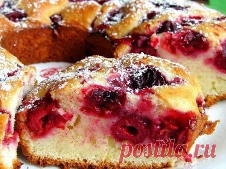 Быстрый «Вишневый пирог» - Простые рецепты Овкусе.ру