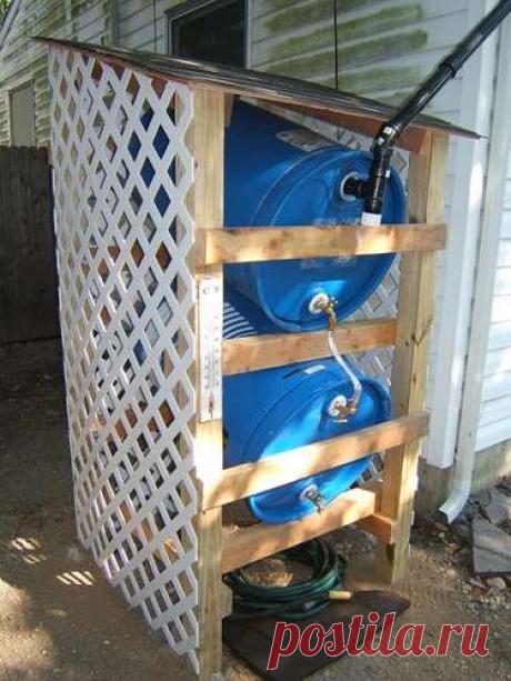 Создание коллектора для сбора дождевой воды.