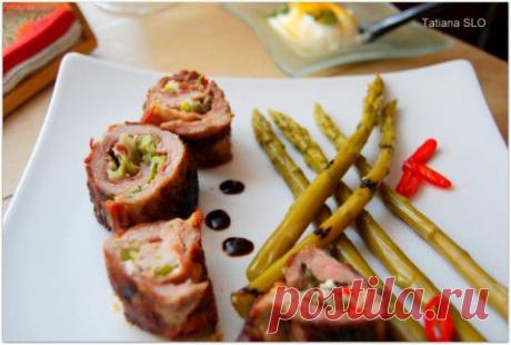 Мясные рулеты с сыром ...
