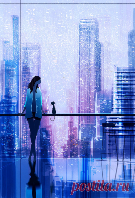 Волшебство ночи... Художник Паскаль Кэмпион (Pascal Campion).