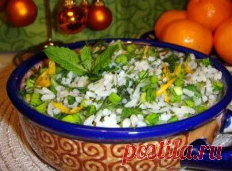 Ароматный рис с зеленью : Вегетарианская и постная кухня