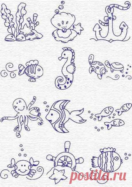 Пин от пользователя Laurence Chaumuzeau на доске Broderie ♥ Dessins Schémas | Грифонаж, Дизайны Вышивки и Морская Тематика