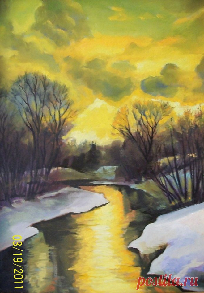 "солнца выжатый лимон" - Изобразительное искусство - Масло, акрил