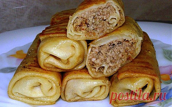 Вот это вкуснятина! Фантастически вкусные фаршированные блинчики! Всем рекомендую! "Блинчики с мясом" Смотри на сайте...