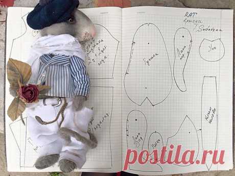 Столица рукоделия. Шитьё
ШАБЛОН КРЫСКИ ОТ ТАТЬЯНЫ САДОВСКОЙ
