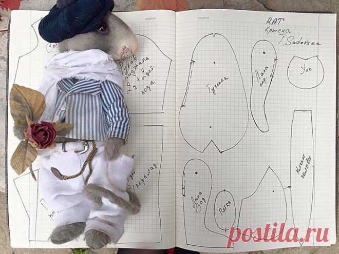 Столица рукоделия. Шитьё
ШАБЛОН КРЫСКИ ОТ ТАТЬЯНЫ САДОВСКОЙ