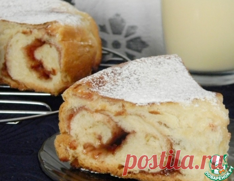 Улитка с джемом и шоколадом – кулинарный рецепт