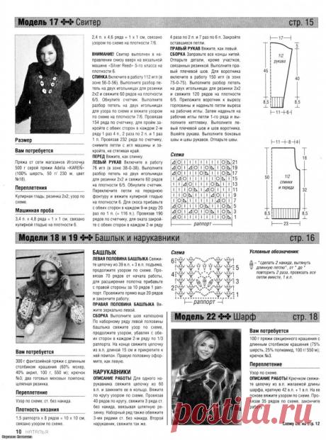 Ажурный пуловер Ритмы города