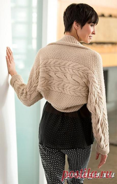 Шраг спицами от Lion Brand.