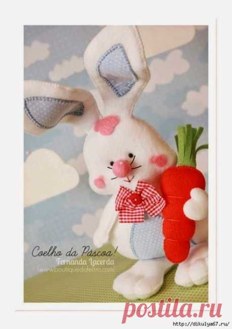 Зайчик, мягкая игрушка своими руками / Мягкие игрушки, тильда своими руками. Выкройки, мастер классы, фото / Ёжка - стихи, загадки, творчество и уроки рисования для детей