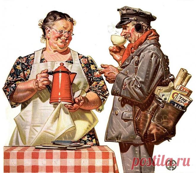 А где моя большая ложка... Joseph Christian Leyendecker (American, 1874-1951).