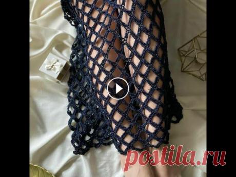 Юбка-сетка крючком без шва Юбка-сетка крючком, без шва. Вяжется по кругу. Мой инстаграм @yulka_vyazulka Юбка в наличии размер 44-46. #юлька_вязулька #юкасеткакрючком #летнеевяза...