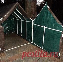 теплица из пленки и пластиковых труб