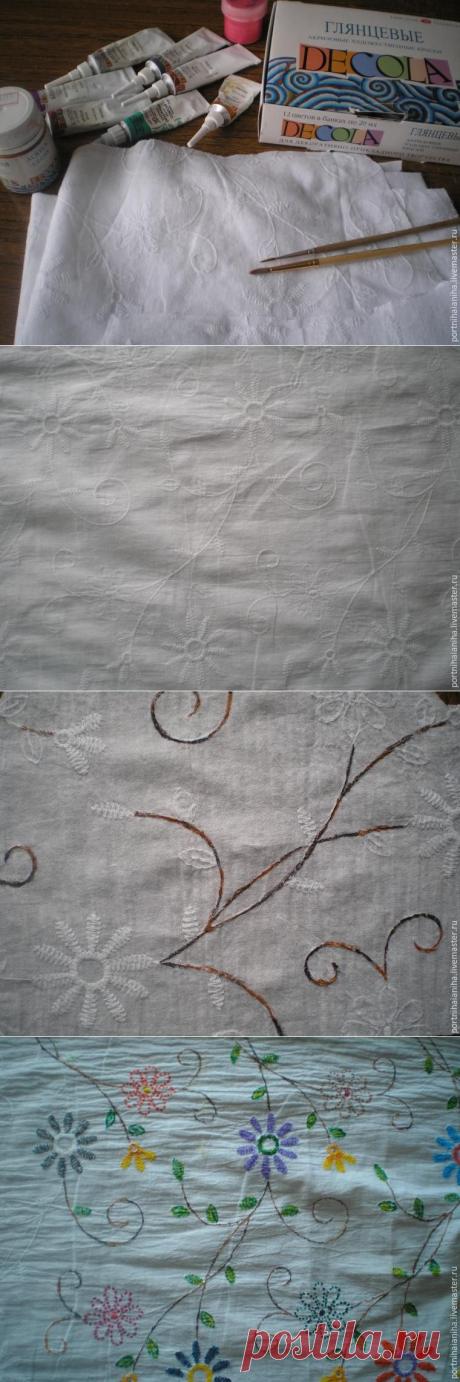 «Нарисуем, будем шить»: расписываем блузочную ткань