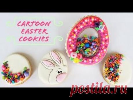 Cartoon Sprinkle Easter Cookies