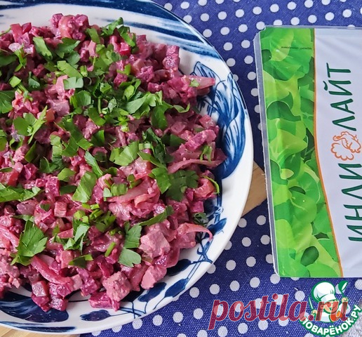 Салат с печенью индейки