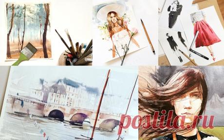 Бесплатные уроки рисования акварелью - UlitkaArt Уроки  рисования акварелью - очень простые и вдохновляющие.В мастер-классах показано, как рисовать пейзажи, портреты, fashion-иллюстрации, фигуру человека в разных техниках. В этих бесплатных видео уроках продемонстрированы приемы, которые раскрепощают и освобождают вашего внутреннего художника