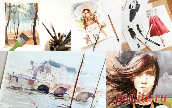 Бесплатные уроки рисования акварелью - UlitkaArt Уроки  рисования акварелью - очень простые и вдохновляющие.В мастер-классах показано, как рисовать пейзажи, портреты, fashion-иллюстрации, фигуру человека в разных техниках. В этих бесплатных видео уроках продемонстрированы приемы, которые раскрепощают и освобождают вашего внутреннего художника