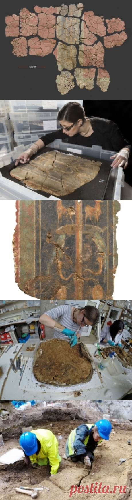 The discovery of an ornate Roman fresco revealed