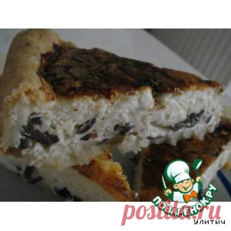 Сырный киш с маслинами - кулинарный рецепт