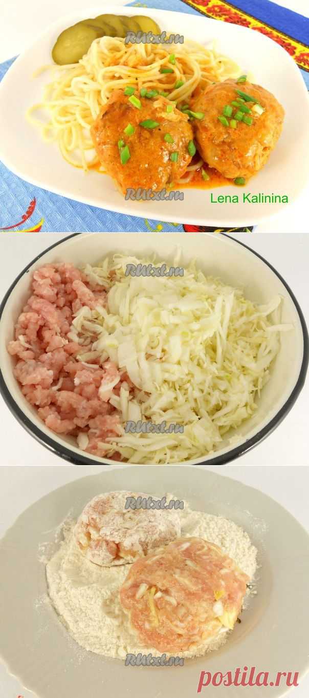 Котлеты в томатно-сметанном соусе от Елены Калининой