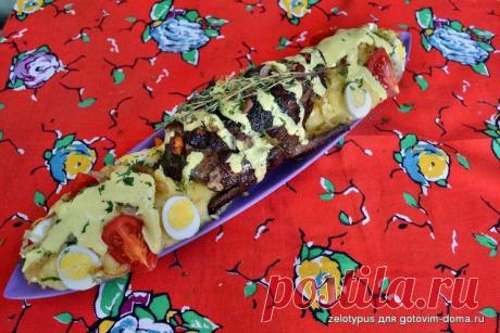 Вяхирь, с картофельным пюре, и сливочным соусом с карри. • Блюда из дичи