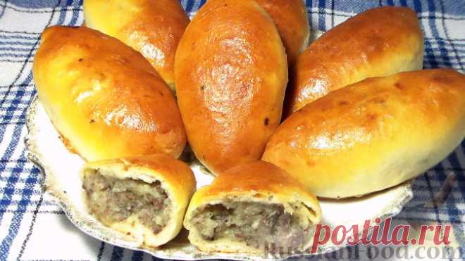 Рецепт: Пирожки с ливером и картошкой (в духовке) на RussianFood.com