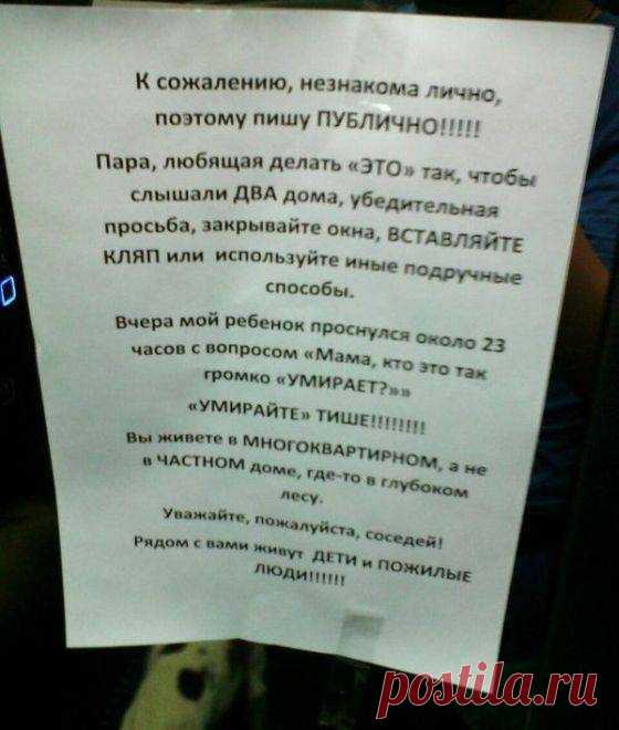 Забавные объявления в наших подъездах (28 фото) | Чёрт побери
