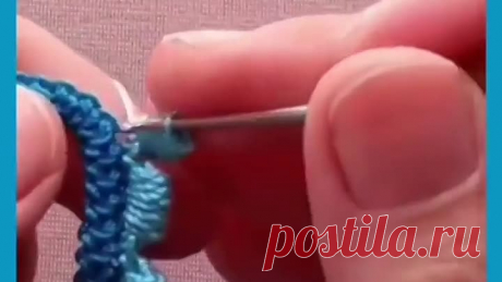 Тесьма с узелками крючком