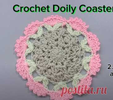 Crochet Doily Coaster | How to Crochet | Easy Crochet