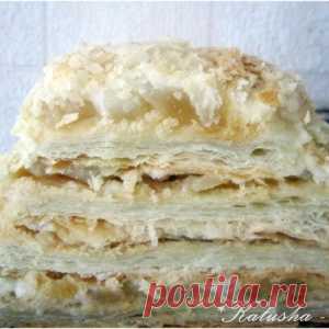 Торт из слоёных коржей с яблоками - МирТесен