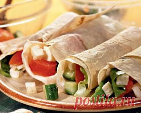 Греческий салат в лаваше, закуска. Пошаговый рецепт с фото на Gastronom.ru