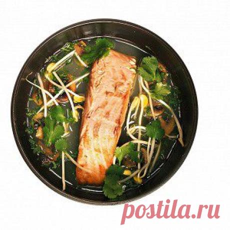 Лосось с острым лимонным бульоном - BestCook